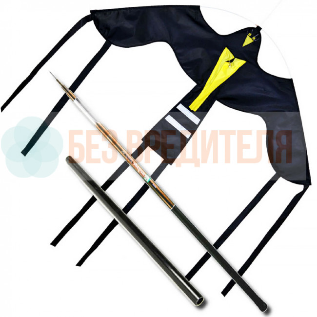 Динамический отпугиватель птиц Крук с флагштоком 6 м Динамический отпугиватель птиц Крук с флагштоком 6 м