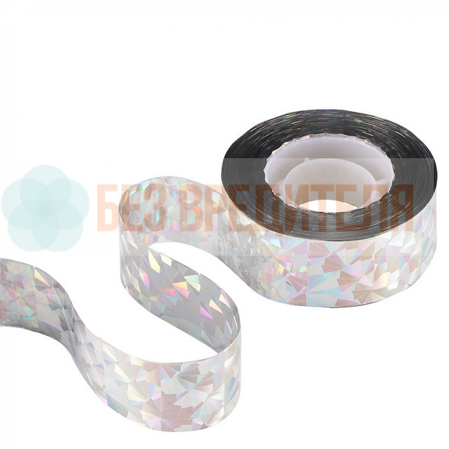 Радужная лента для отпугивания птиц светоотражающая Радужная лента для отпугивания птиц светоотражающая