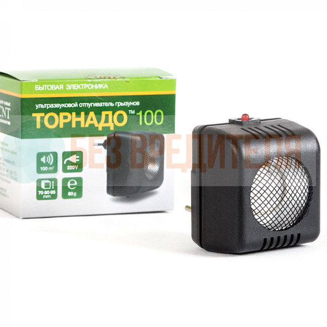 Ультразвуковой отпугиватель грызунов Торнадо 100 (Торнадо М) Ультразвуковой отпугиватель грызунов Торнадо 100 (Торнадо М)